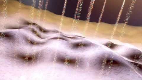 Synapses and neuron cells transmit electrochemical signals Stock Footage 345199852