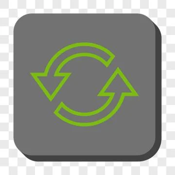 Sync Arrows Rounded Square Button 스톡 일러스트