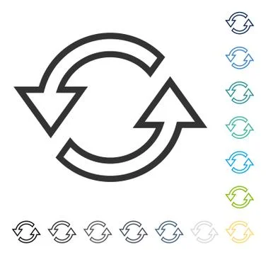 Sync Arrows Vector Icon Stock Illustration