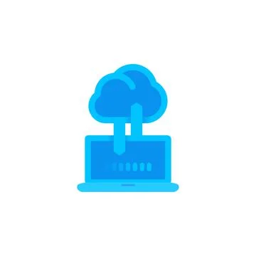 Sync with cloud icon, data upload, connection, synchronization 스톡 일러스트