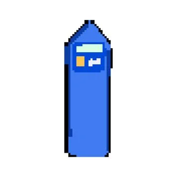 Sync digital bookmark pixel art vector illustration Stock Illustration