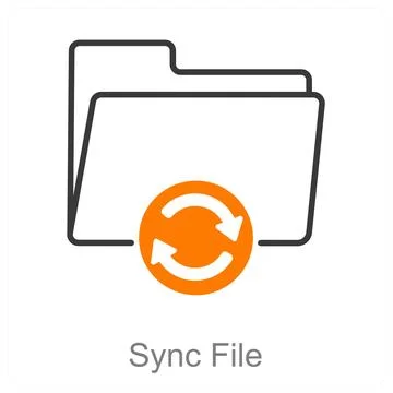 Sync File Stock Illustration