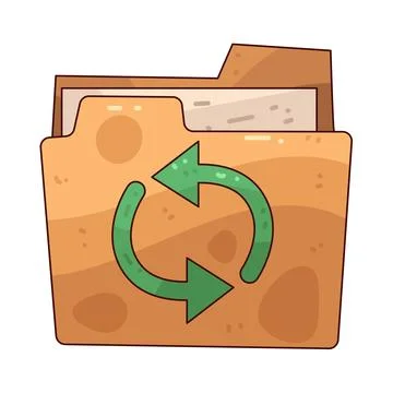 Sync Folder illustration Illustrazione stock