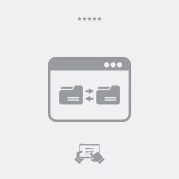 Sync folders Illustrazione stock
