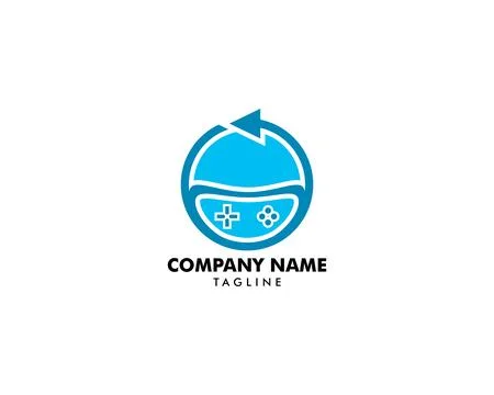 Sync Game Logo Template Design Vector Stock Illustration
