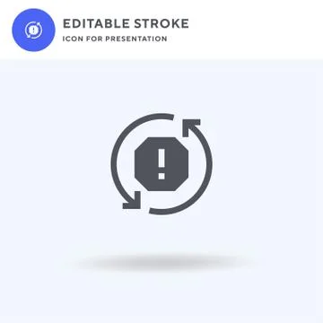 Sync icon vector, filled flat sign, solid pictogram isolated on white, logo Stock Illustration