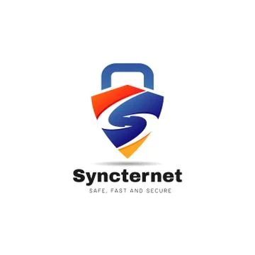 Sync Internet Secure Logo Sign Symbol Icon Stock Illustration