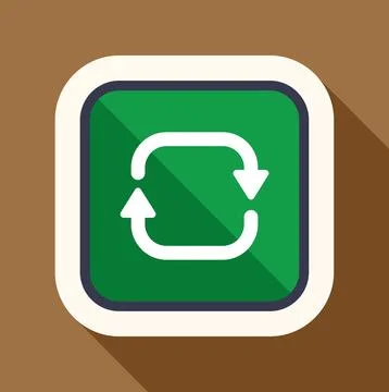 Sync refresh loop cycle arrows button icon Stock Illustration