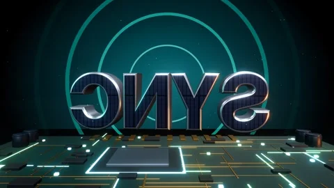 SYNC Technology Concept 库存影片 340073728