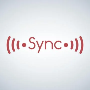 Sync wifi Vector Icon Stock Illustration