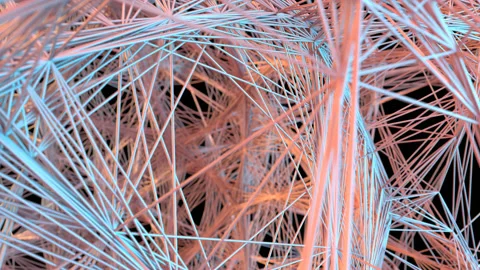 Synchromesh 1002: Abstract Generative Art Structure Stock Footage 201171792