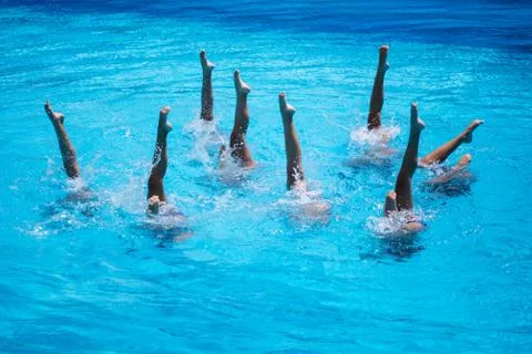 Synchronised Swimming Stock Photos