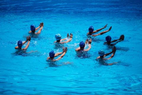 Synchronised Swimming Stock Photos