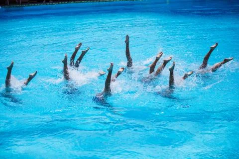 Synchronised Swimming Stock Photos