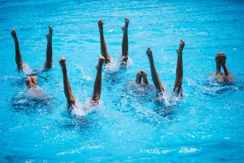 Synchronised Swimming Stock Photos