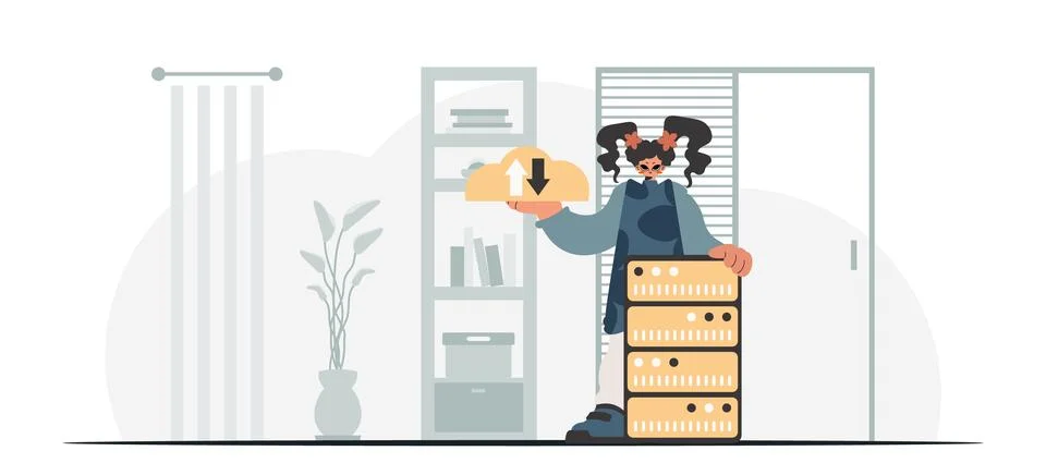 Synchronization and security of information capacity concept. The energetic.. Stock Illustration