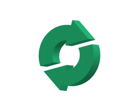 Synchronization Isometric Icon. 3D Isometric Sync Sign. Refresh Icon. Created Illustrazione stock