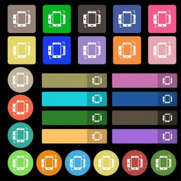 Synchronization sign icon. smartphones sync symbol. Data exchange. Set from t Stock Illustration