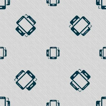 Synchronization sign icon. smartphones sync symbol. Data exchange. Seamless p 스톡 일러스트