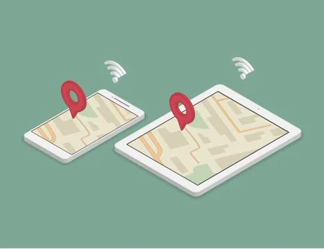 Synchronization of smartphone and tablet pc Stock Illustration