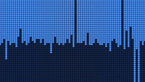 Synchronized LED Pattern with Smooth Transitions Stock Footage 291069699