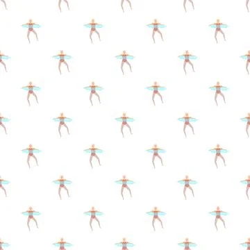 Synchronized swimming pattern illustrating aquatic sport and movement Stock Illustration