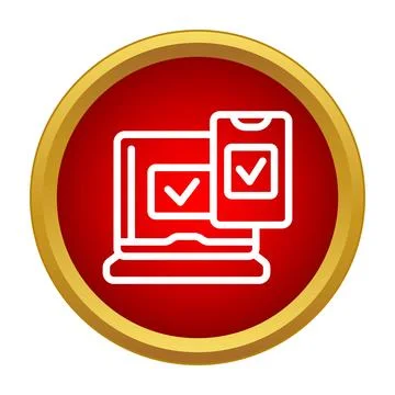 Synchronizing data between laptop and mobile devices Illustrazione stock