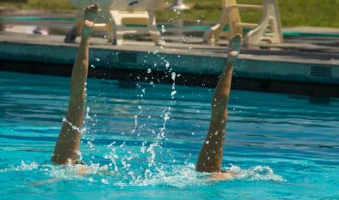 Synchronous legs Stock Photos