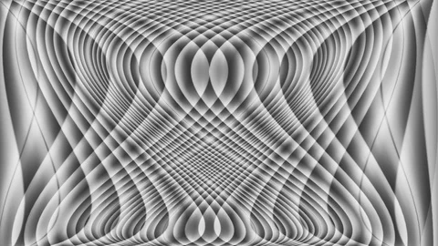 Synchronous motion curved gray lines Stock Footage 71386974