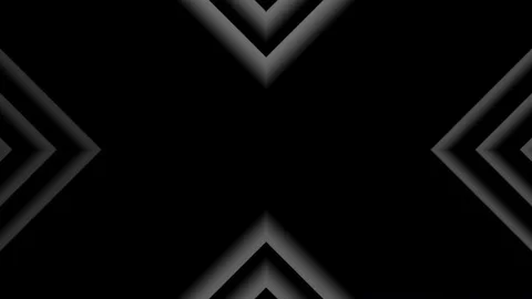 Synchronous movement of diamond-shaped figures on a black Video stock 71260072