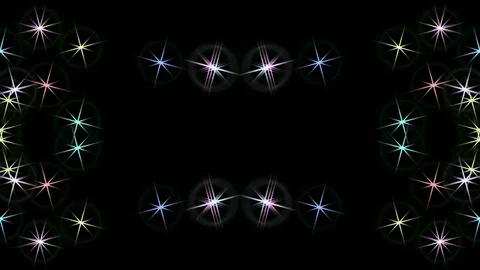 Synchronous movement of stars Stock Footage 70115045