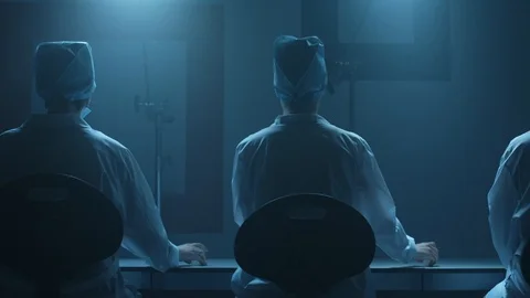 Synchronous work in the laboratory Stock Footage 101014858