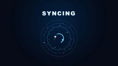 Syncing Data Transfer Animation Digital Progress Loop Technology Systems Stockbeeldmateriaal 332695313