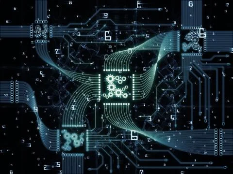 Synergies of CPU Realm Illustrazione stock