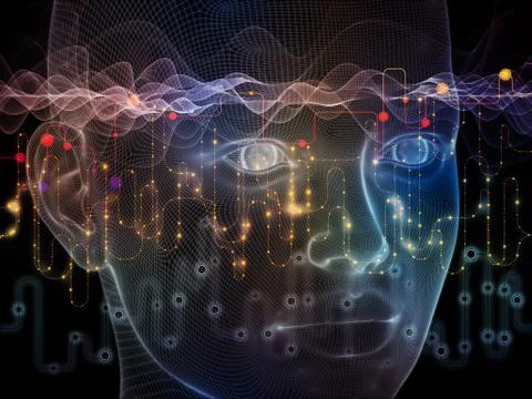 Synergies of Data Flow Illustrazione stock