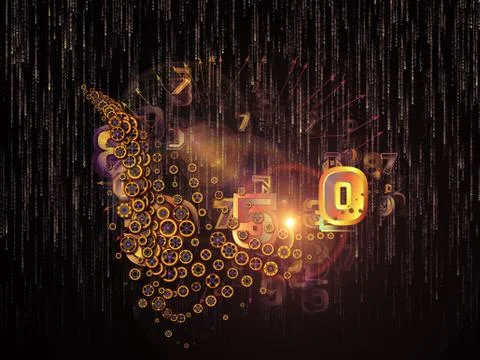 Synergies of Data Set Stock Illustration
