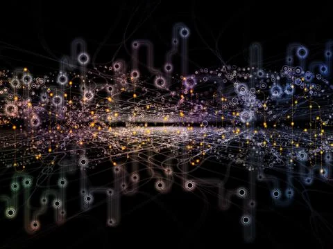 Synergies of Data Transfers Stock Illustration