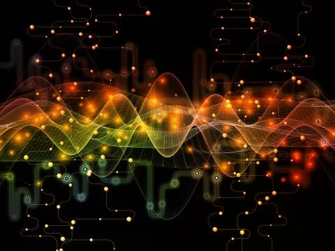 Synergies of Data Transfers Illustrazione stock