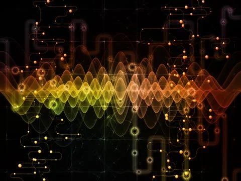 Synergies of Data Transfers Stock Illustration