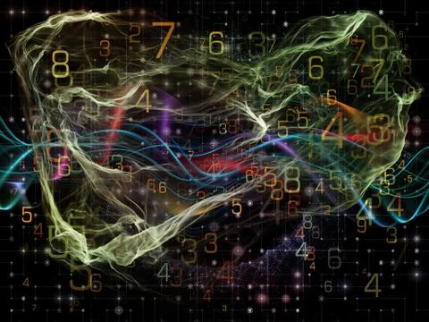 Synergies of Digital Grid Stockillustratie