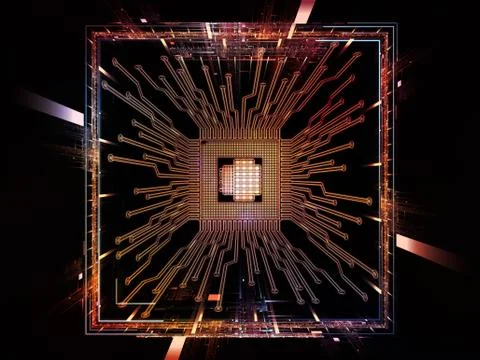 Synergies of Digital Processor イラスト素材