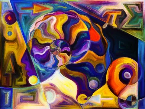 Synergies of Division Illustrazione stock
