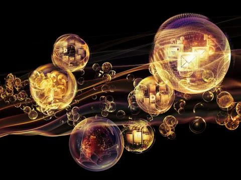 Synergies of Information Illustrazione stock