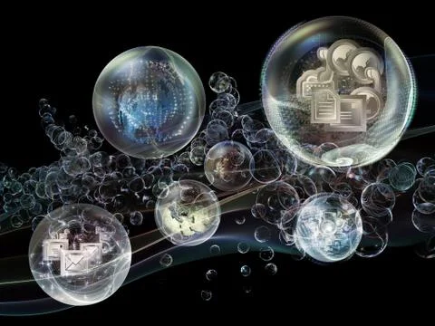 Synergies of Information Illustrazione stock