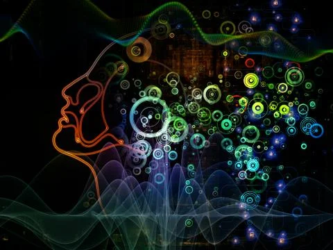 Synergies of Machine Consciousness Stock Illustration