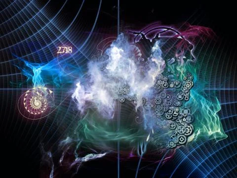 Synergies of Math Visualization 스톡 일러스트