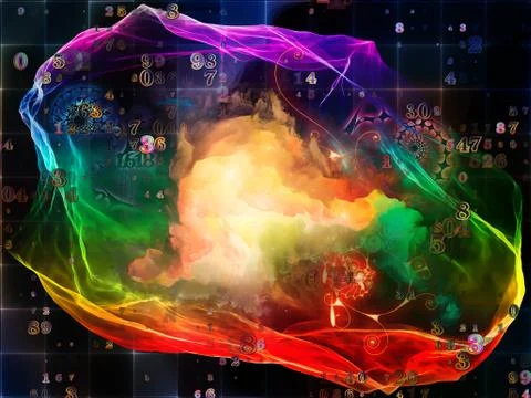 Synergies of Math Visualization Stock Illustration