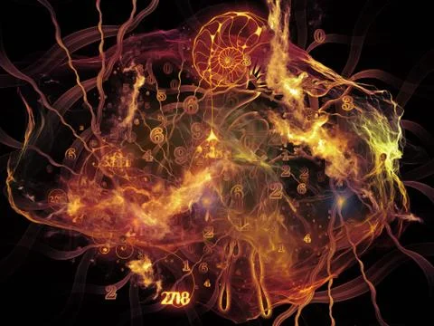 Synergies of Math Visualization 스톡 일러스트