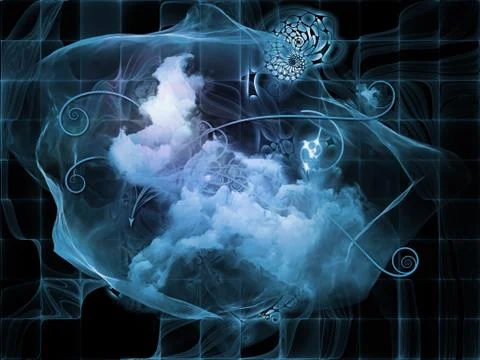 Synergies of Math Visualization Stock Illustration