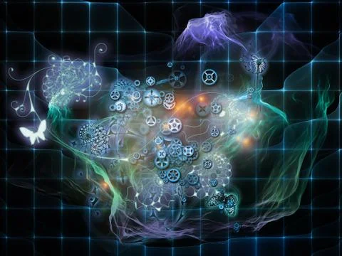 Synergies of Math Visualization Illustrazione stock